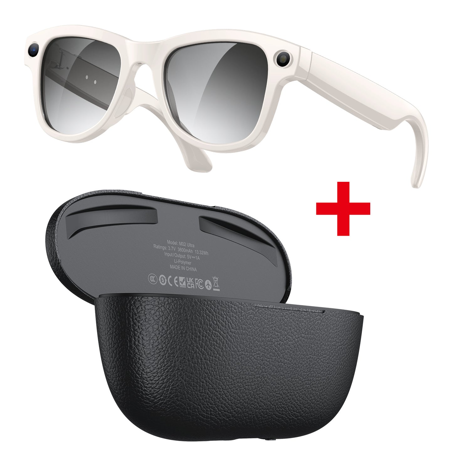 AI-Powered Smart Glasses - 8MP Camera with Bluetooth & Voice Assistant
