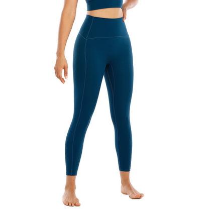 High-Waist Yoga Capri Leggings - Moisture-Wicking Athletic Cropped Pants