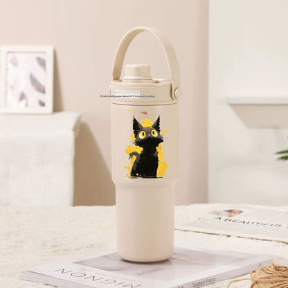 Insulated Straw Tumbler with Ceramic or Stainless Steel Liner - 725ml