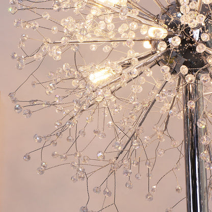 Modern Crystal Floor Lamp - LED Vertical Decorative Light
