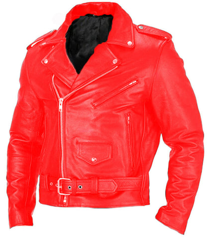 Unisex Motorcycle Leather Jacket - Spring Autumn Riding Coat