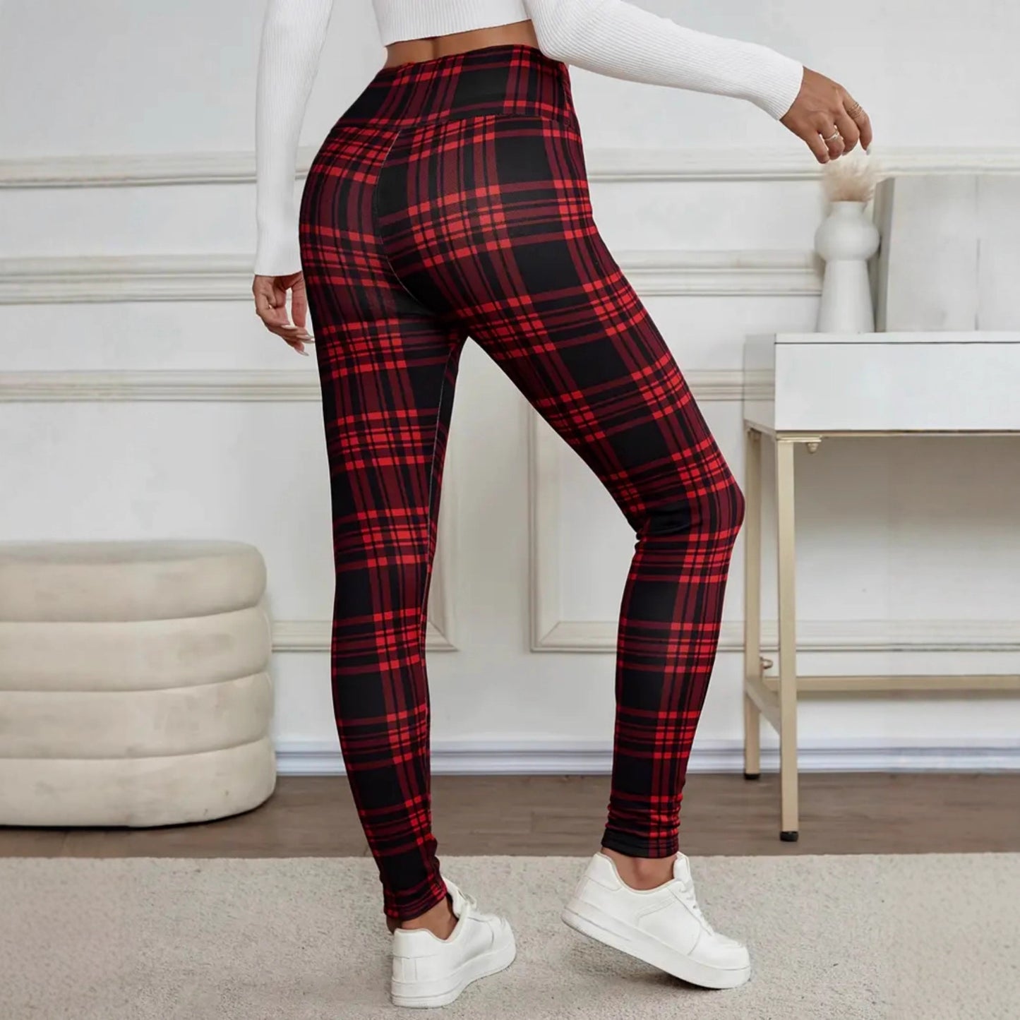 Women's Printed Athletic Leggings - Breathable Fitness Pants