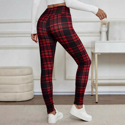 Women's Printed Athletic Leggings - Breathable Fitness Pants