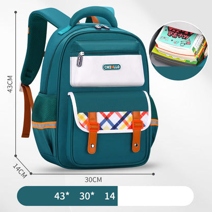 Waterproof Student Backpack - Large Capacity School Bag for Grades 1-6