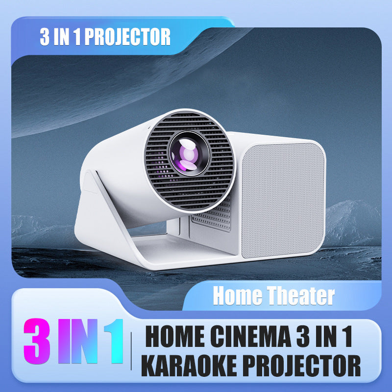 Karaoke projector microphone and control features