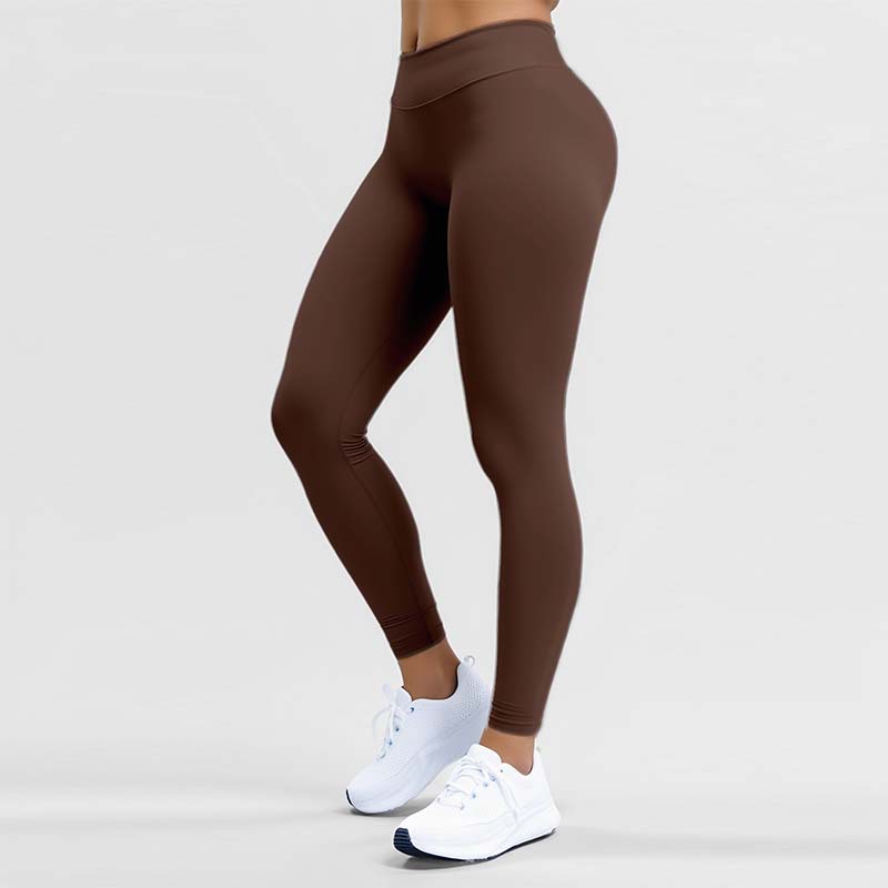 Women's High-Waisted Tummy Control Fitness Leggings - Skin-Friendly Athletic Pants