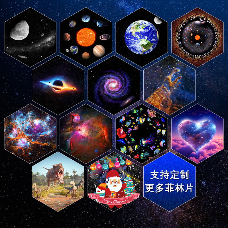 13-in-1 Galaxy Projector - Ultra Clear Space Planetarium Light with Meteor Effects