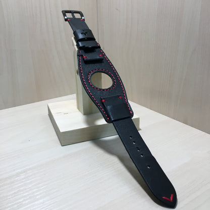 Genuine Cow Leather Apple Watch Band - Premium Replacement Strap