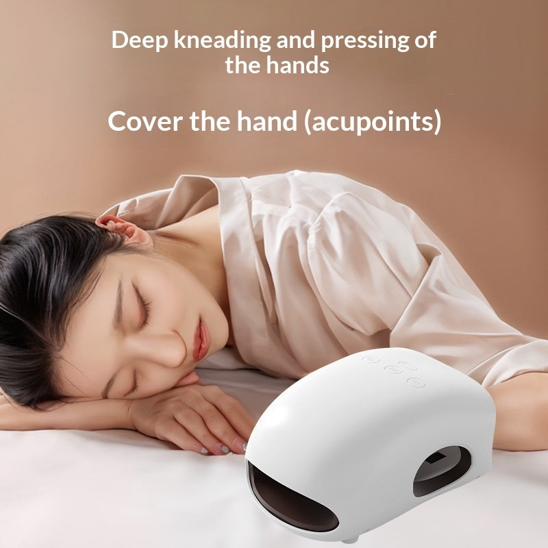 Hand Massage Device with Heating and Airbag Compression
