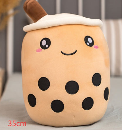 Plush Bubble Tea Pillow Cushion - Soft Stuffed Drink Toy