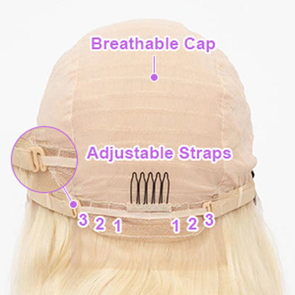 13x4 Lace Front Wig - 613 Blonde Straight Human Hair