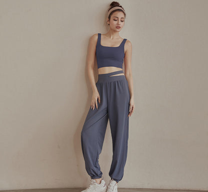 High Waist Loose Fit Trousers - Breathable Quick-Dry Casual Pants