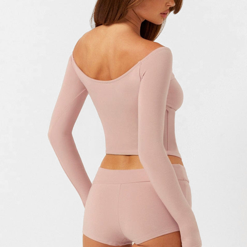 Women's Quick-Drying Long Sleeve Athletic Suit - Moisture Wicking Workout Set