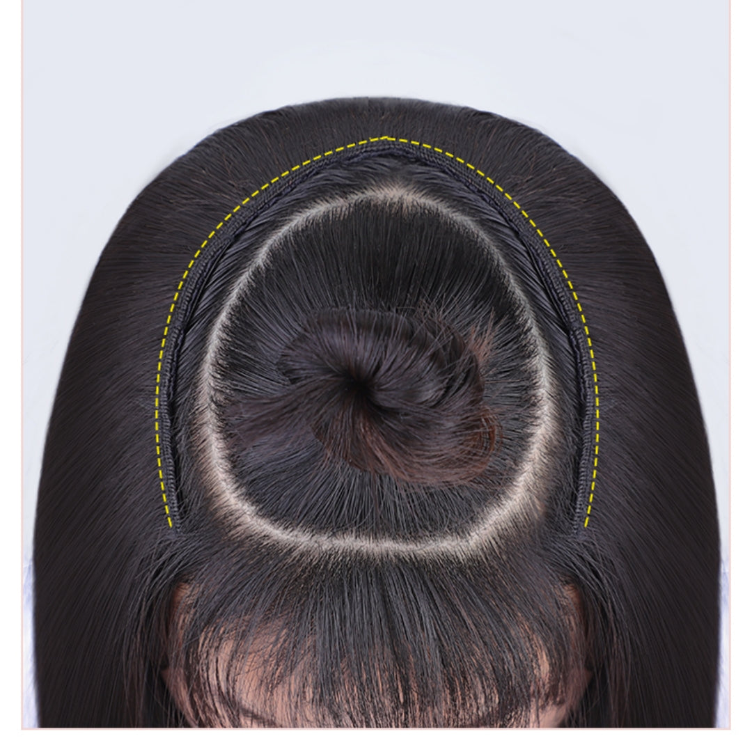 U-Shaped One Piece Human Hair Extension - Invisible Seamless Wig Piece