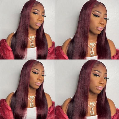 T-Part Lace Frontal Human Hair Wig - 13x6 Lace Front Wig