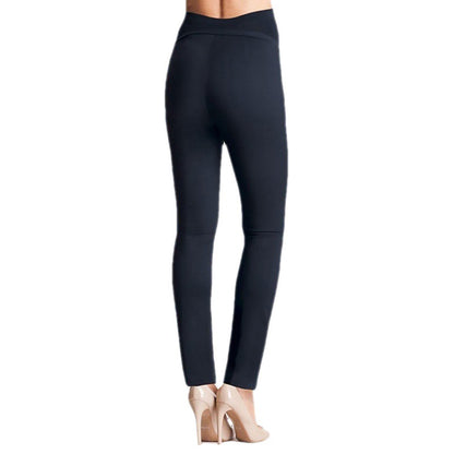 Maternity Skinny Workout Pants - Elastic Waist Pregnancy Trousers
