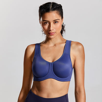 Premium Shockproof Sports Bra - High-Impact Support