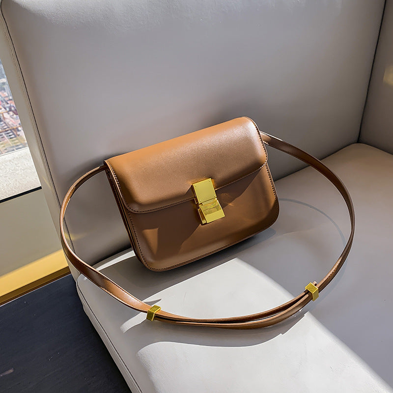 Retro PVC Leather Shoulder Messenger Bag - European American Style Crossbody