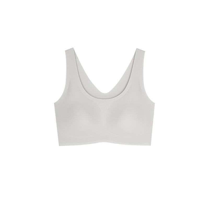 Women's Seamless Triangle Cup Underwire Bra - A B C Cup Detachable Straps