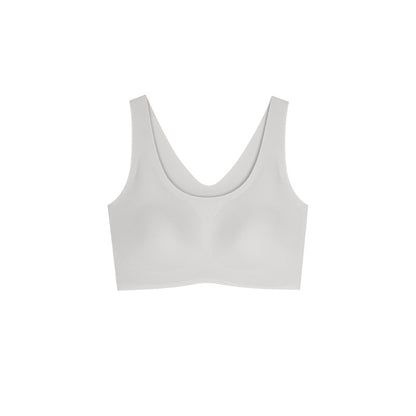 Women's Seamless Triangle Cup Underwire Bra - A B C Cup Detachable Straps