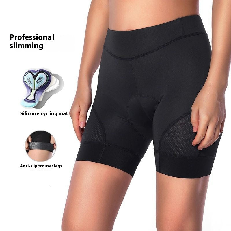 Women's Padded Cycling Shorts - Silica Gel Cushion Bike Underwear