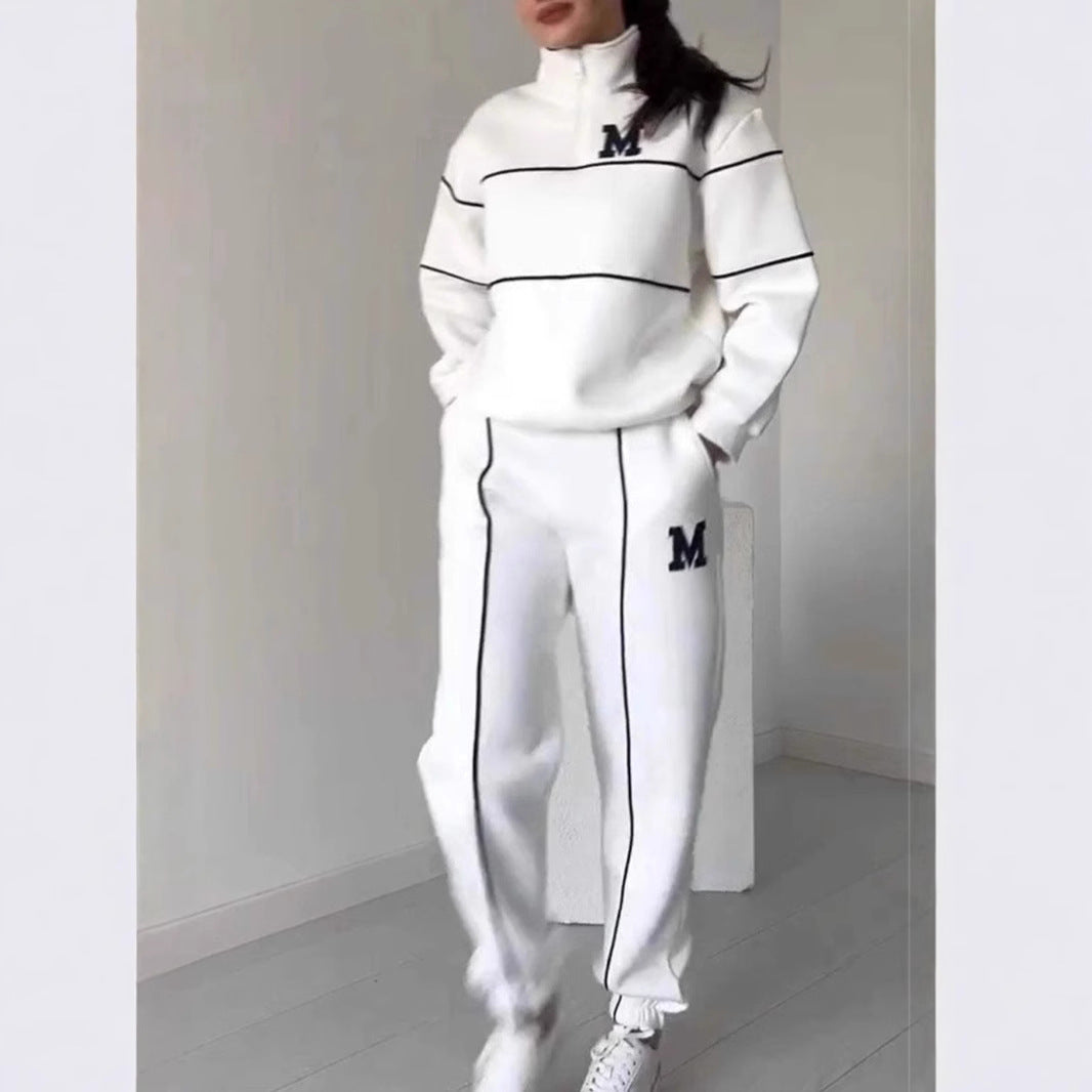 Women's 2 Piece Lounge Set - Pullover Sweatshirt & Sweatpants