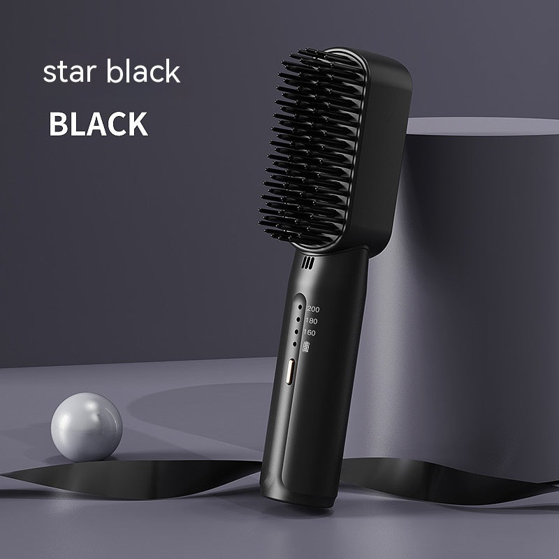 Portable Rechargeable Hair Straightening Comb - USB Charging Mini Styling Tool