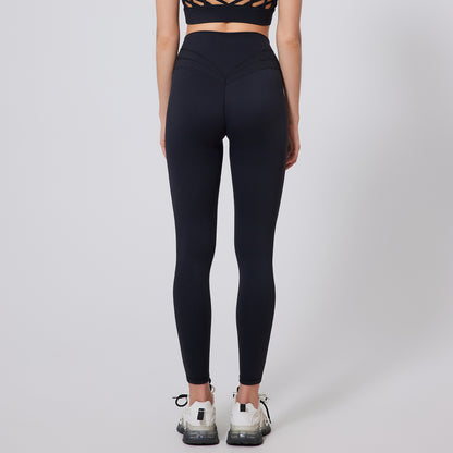 Women's High-Waist Nylon Yoga Pants - Sports Tights
