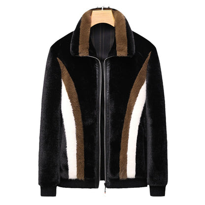 Men's Luxury Faux Fur Winter Jacket - Premium Warm Coat