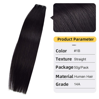 Hand-Knitted Hair Weft Extensions - Real Human Hair Braid