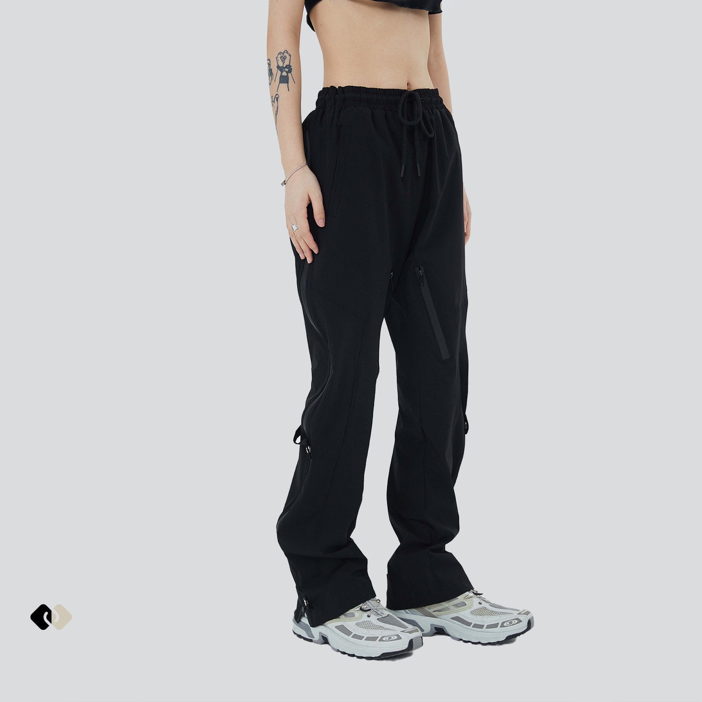 Outdoor Functional Street Retro Casual Pants - Men's Polyester Trousers