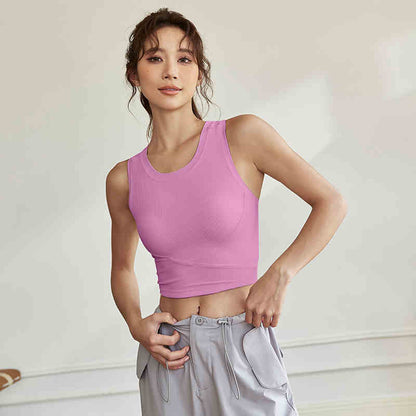 Women's Sleeveless Activewear Top - Yoga Running Training