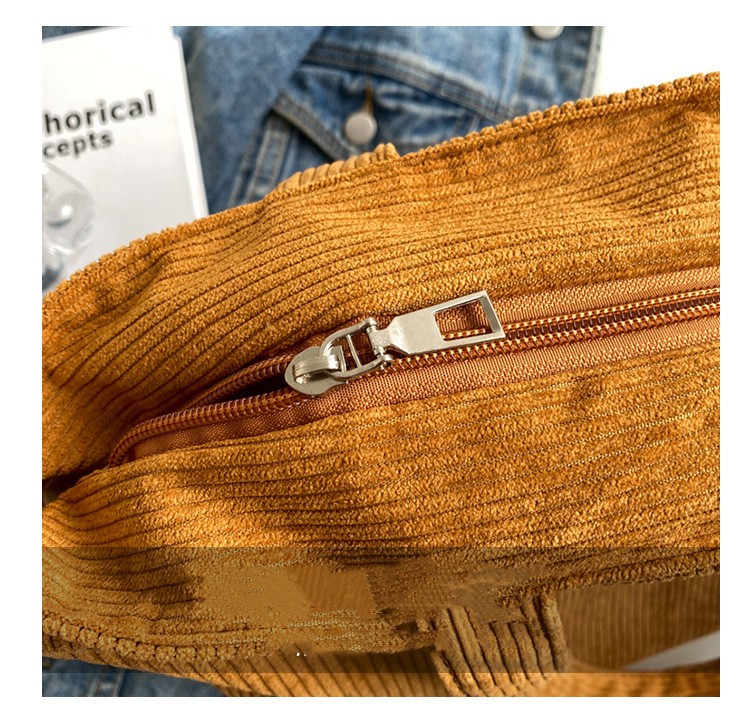 Retro Canvas Tote Handbag - European American Style with Letter Print Detail