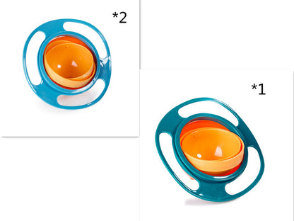 360° Rotating Spill-Proof Baby Bowl - Universal No-Mess Feeding Dish