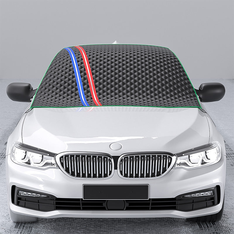 Car Windshield Sun Shade - Half Cover with Storage Bag