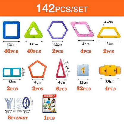 Magnetic Building Blocks - Educational Construction Toy Set