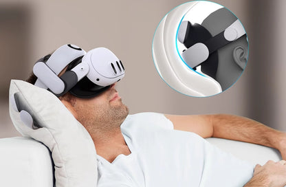 VR Headset Head Strap - Multi-Angle Adjustable Comfort Support for Virtual Reality Glasses