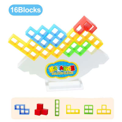 Balance Stacking Game - Educational Tower Building Blocks for Kids & Adults