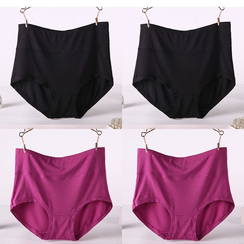 Women's Soft Modal High-Waist Comfort Panties - 4 Pack