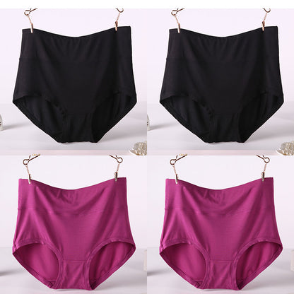 Women's Soft Modal High-Waist Comfort Panties - 4 Pack