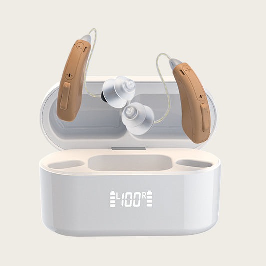 Bluetooth Rechargeable Digital Noise Reduction RIC Behind-the-Ear Aid