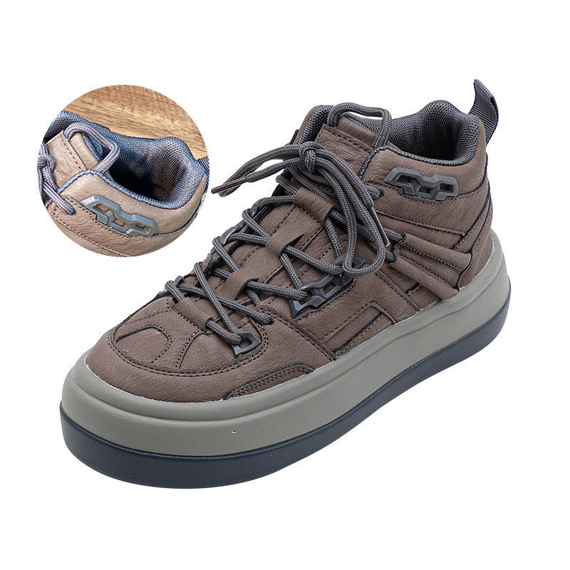 Women's Retro Niche Design High Top Sneakers - Casual Fashion Shoes