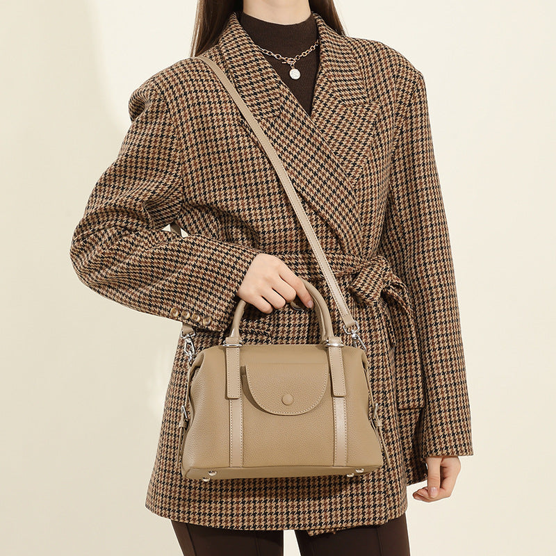 Women's Genuine Leather Crossbody Bag - Versatile Fashion Handbag with Adjustable Strap