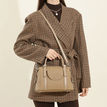 Women's Genuine Leather Crossbody Bag - Versatile Fashion Handbag with Adjustable Strap
