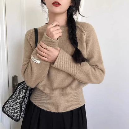 Women's Winter Base-Layer Knit Top - Thermal Long Sleeve Shirt