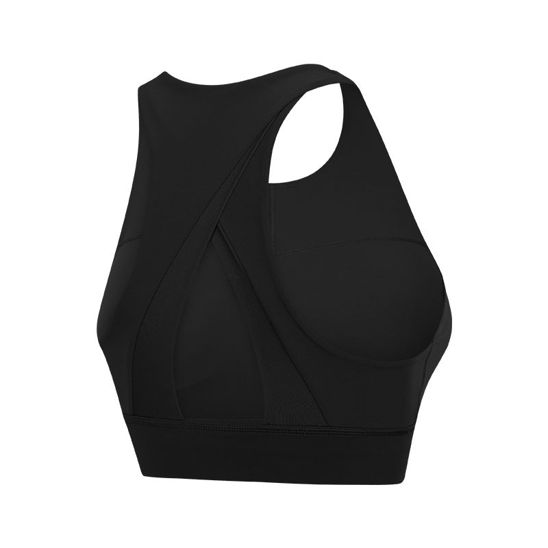Triangle Sports Bra - Hollow Back Design for Yoga and Fitness