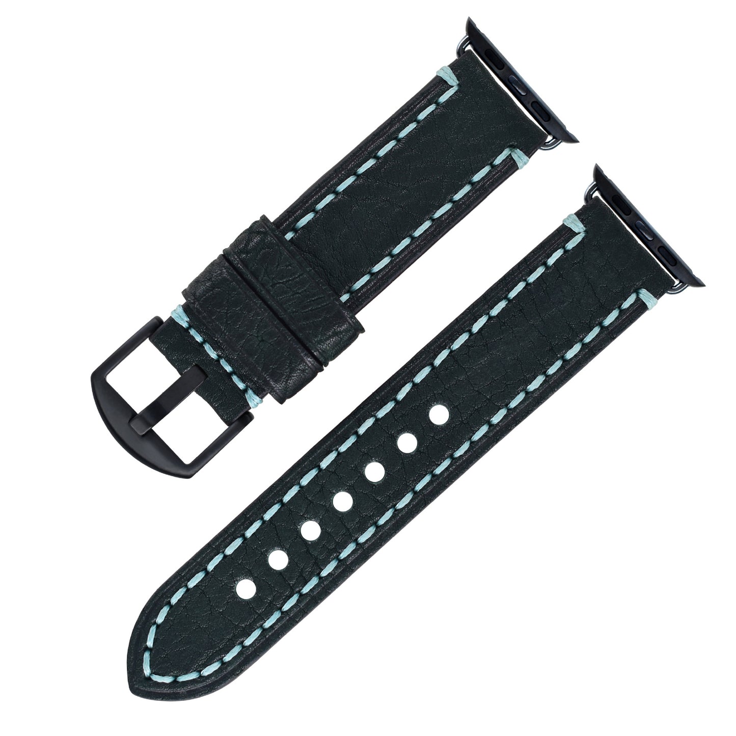 Top Layer Cowhide Leather Watch Strap - Full Grain Water Oil Leather for Apple Watch