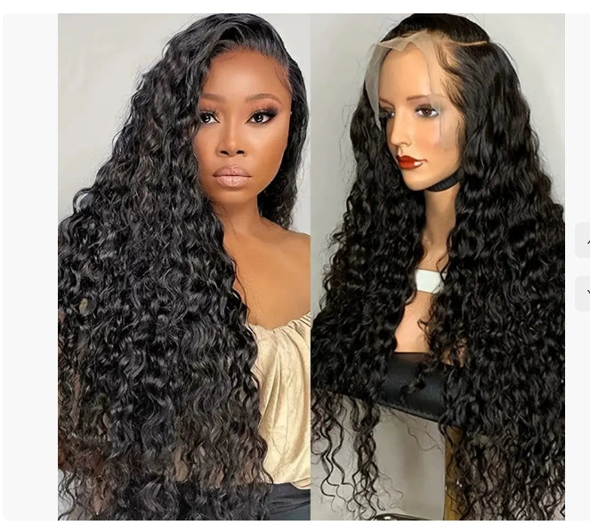 Curly Human Hair Lace Wig - Full Hand-Woven with Natural Texture