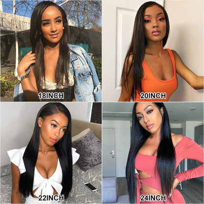 Straight Human Hair Wig - Premium Quality Long Wig