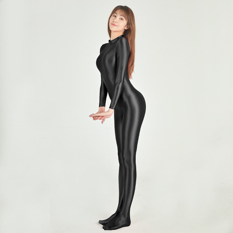 Women's Long Sleeve One-Piece Swimsuit - Nylon Diving Suit